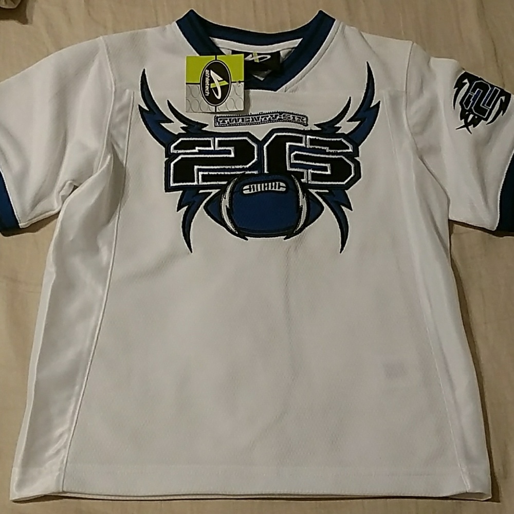 Blue and White Jersey